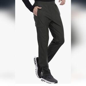 NWT Cherokee Form Men Scrubs Pant Tapered Leg Pull-on CK185 Sz M Inseam 31